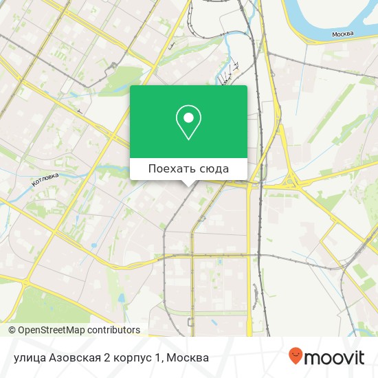 Карта улица Азовская 2 корпус 1