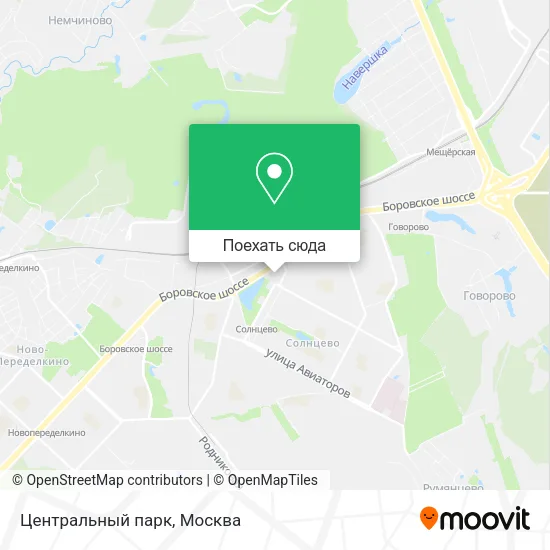 Карта Центральный парк