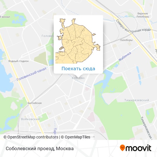 Карта Соболевский проезд