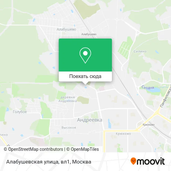 Карта Алабушевская улица, вл1