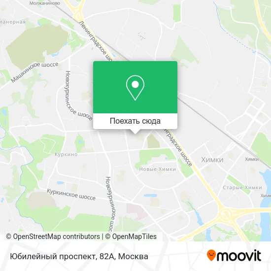 Карта Юбилейный проспект, 82А