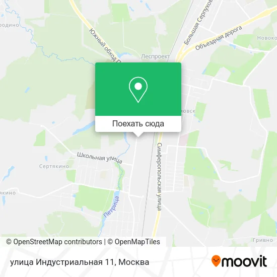 Карта улица Индустриальная 11
