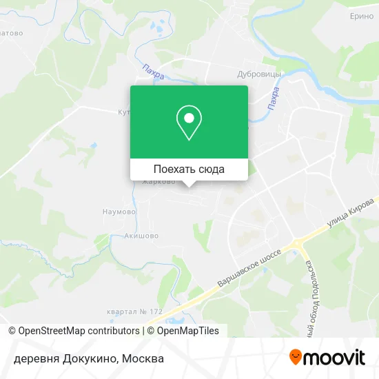 Карта деревня Докукино