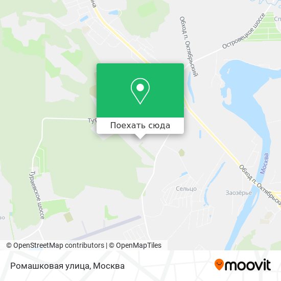Карта Ромашковая улица