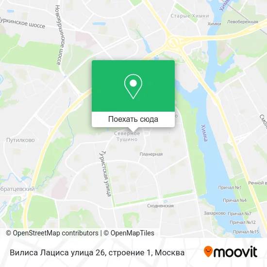 Карта Вилиса Лациса улица 26, строение 1