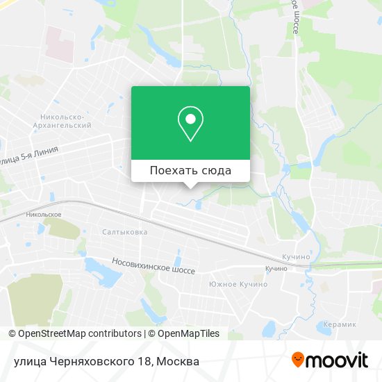 Карта улица Черняховского 18