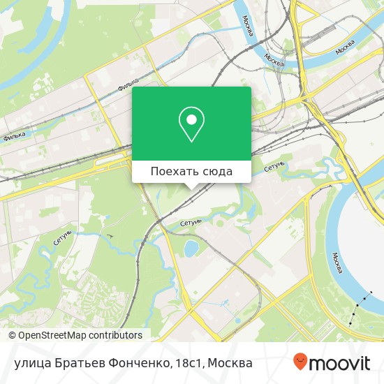 Карта улица Братьев Фонченко, 18с1