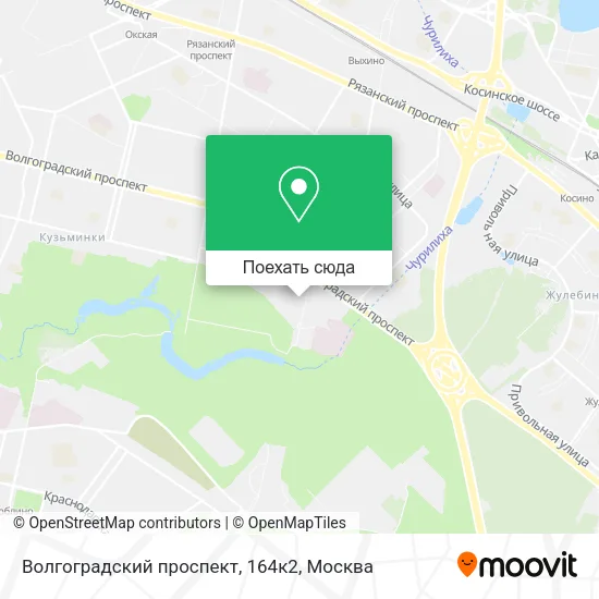 Карта Волгоградский проспект, 164к2