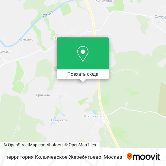 Карта территория Колычевское-Жеребятьево