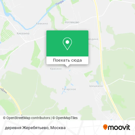Карта деревня Жеребятьево