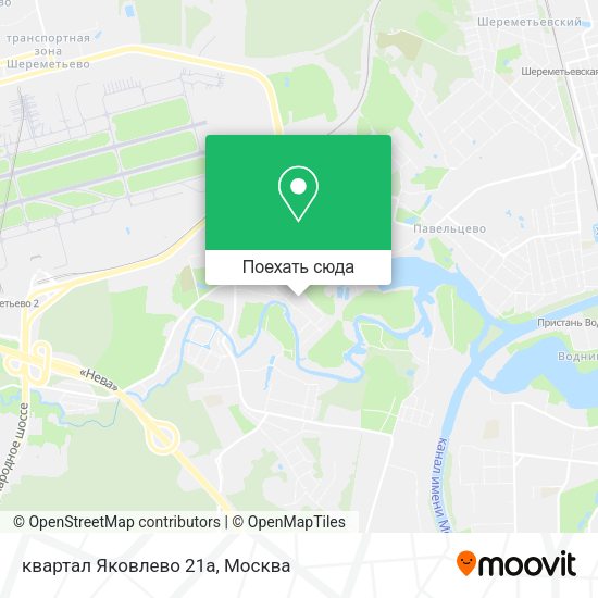Карта квартал Яковлево 21а