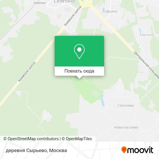 Карта деревня Сырьево