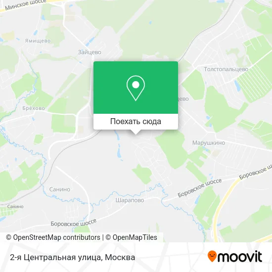 Карта 2-я Центральная улица