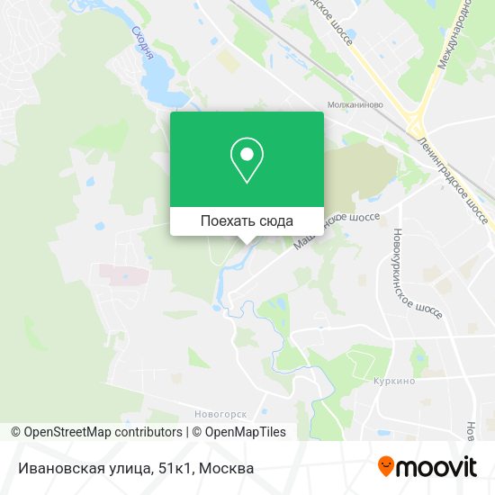Карта Ивановская улица, 51к1