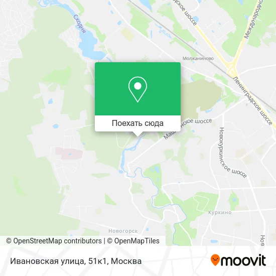 Карта Ивановская улица, 51к1