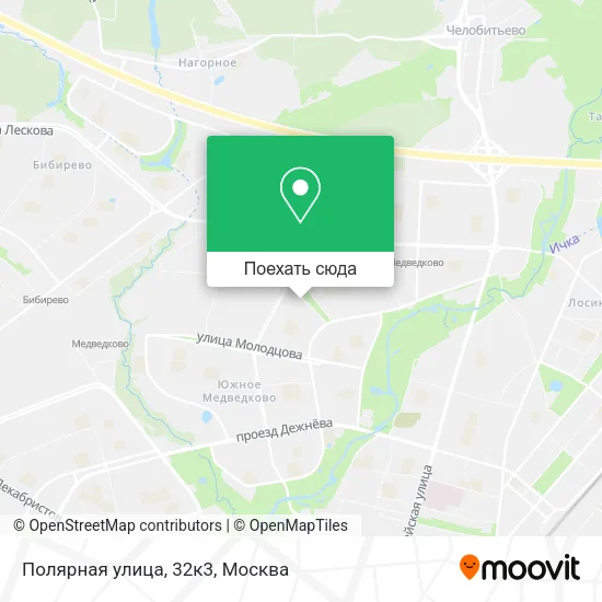 Карта Полярная улица, 32к3