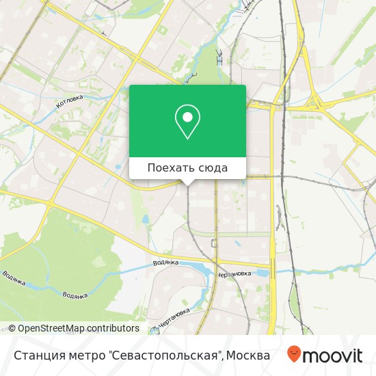 Карта Станция метро "Севастопольская"
