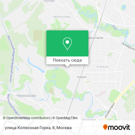Карта улица Колхозная Горка, 8