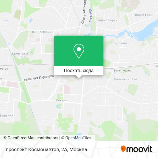 Карта проспект Космонавтов, 2А
