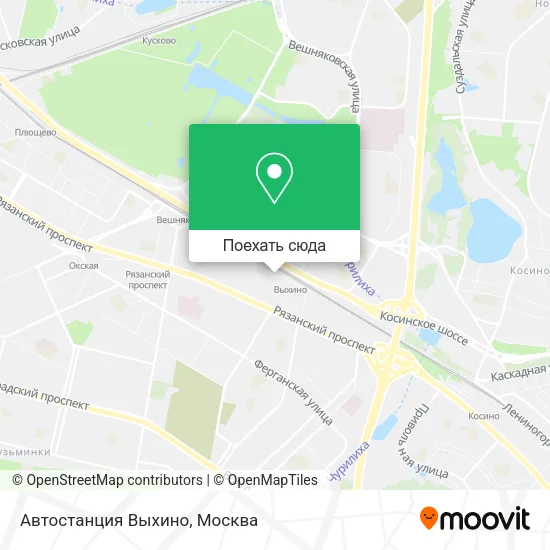 Карта Автостанция Выхино