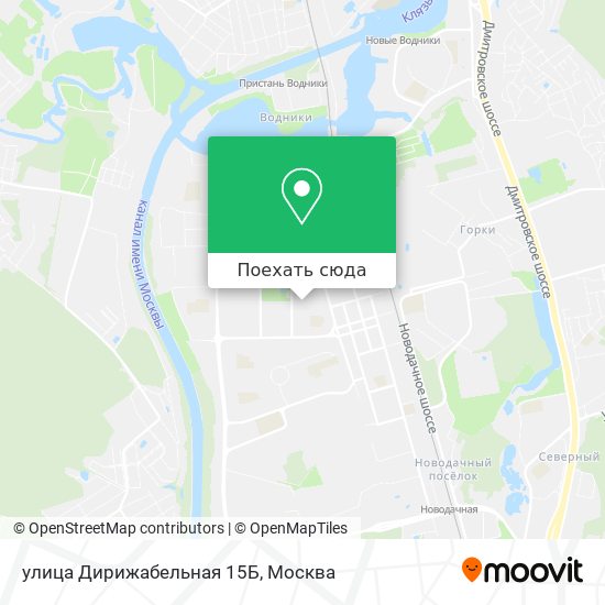 Карта улица Дирижабельная 15Б