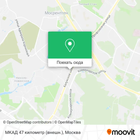 Карта МКАД 47 километр (внешн.)