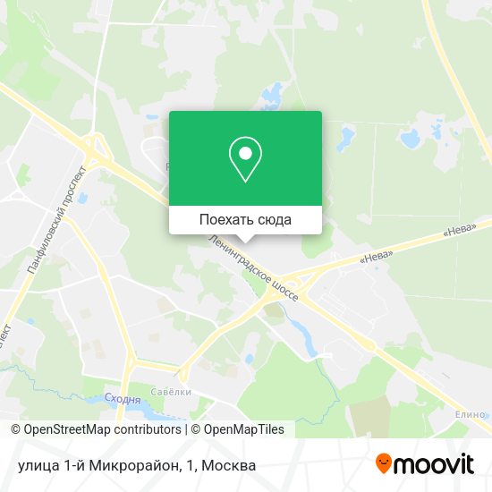 Карта улица 1-й Микрорайон, 1