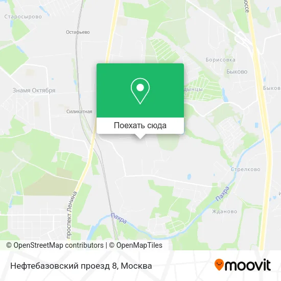 Карта Нефтебазовский проезд 8