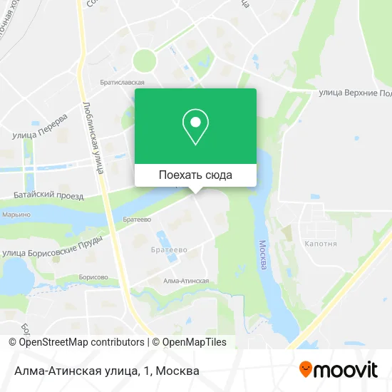 Карта Алма-Атинская улица, 1