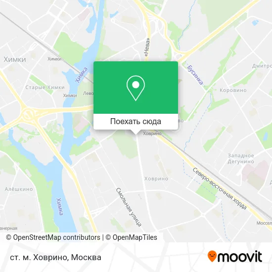 Карта ст. м. Ховрино