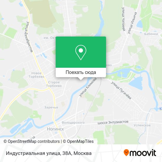 Карта Индустриальная улица, 38А