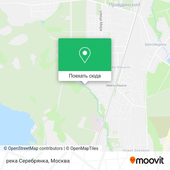 Карта река Серебрянка