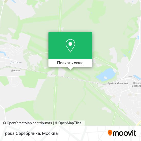 Карта река Серебрянка