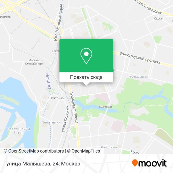 Карта улица Малышева, 24