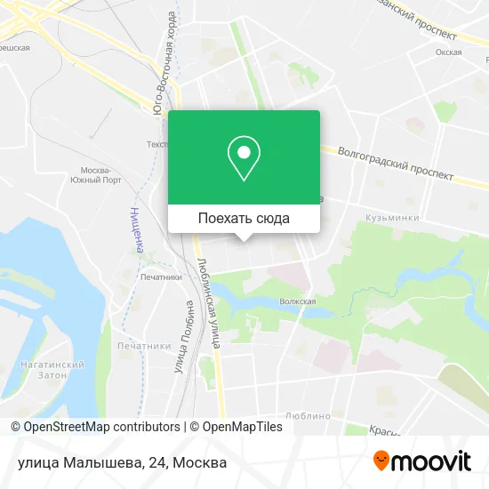 Карта улица Малышева, 24