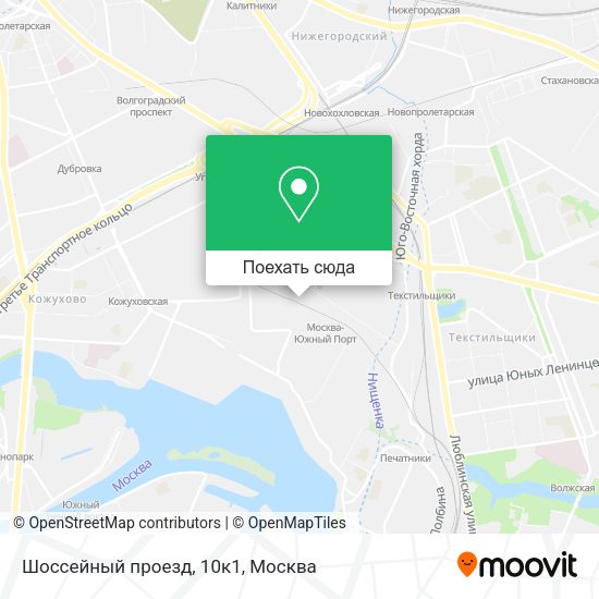 Карта Шоссейный проезд, 10к1