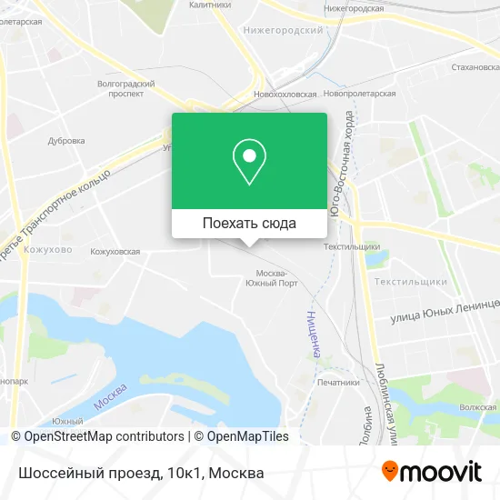 Карта Шоссейный проезд, 10к1