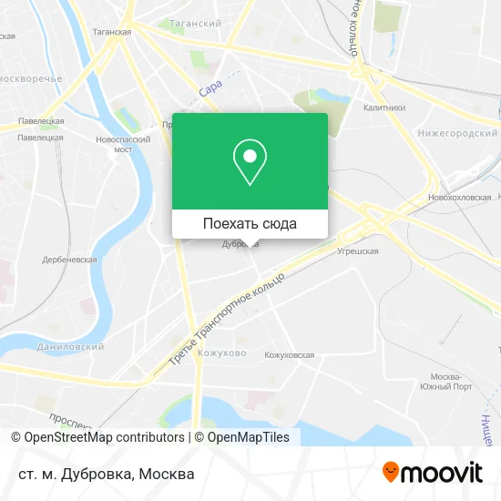 Карта ст. м. Дубровка