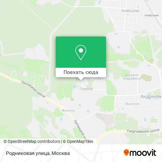 Карта Родниковая улица