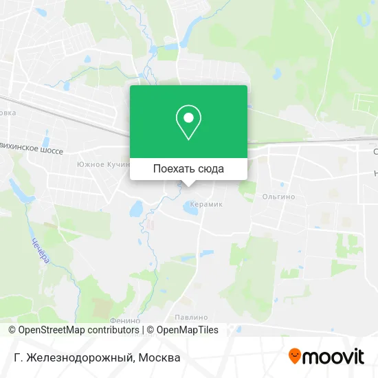 Карта Г. Железнодорожный
