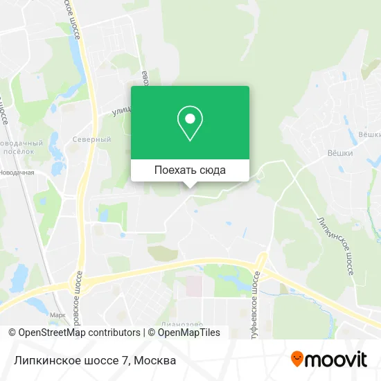 Карта Липкинское шоссе 7
