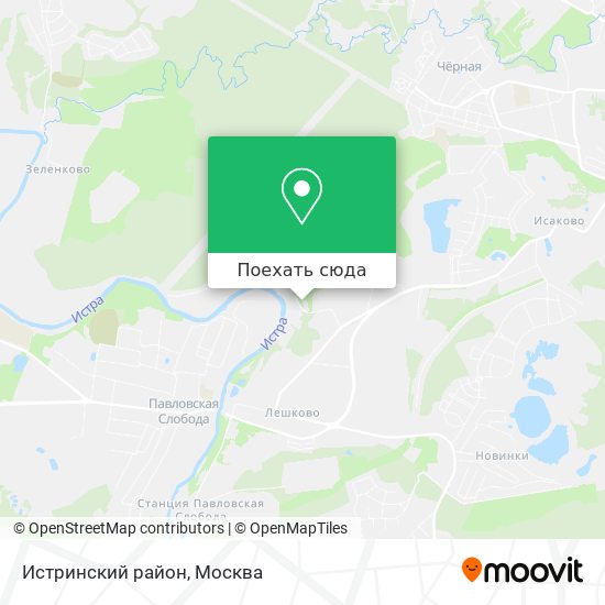 Карта Истринский район
