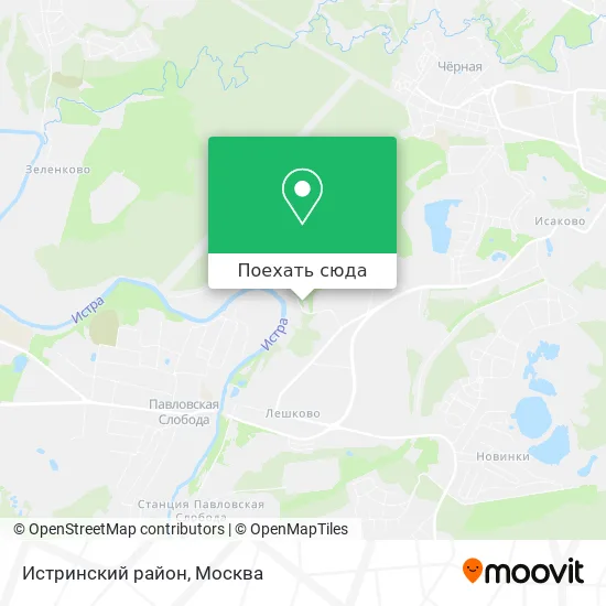 Карта Истринский район