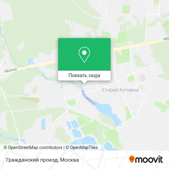 Карта Гражданский проезд