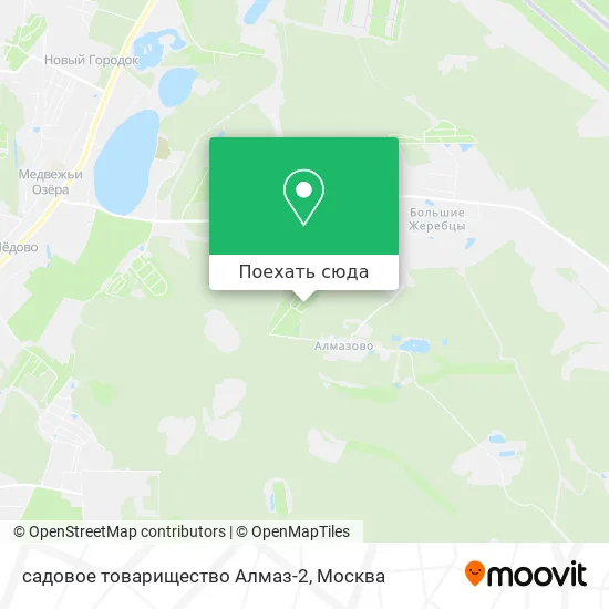 Карта садовое товарищество Алмаз-2