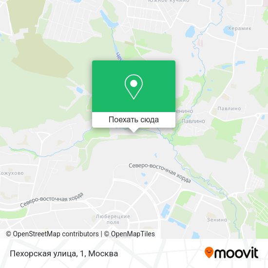 Карта Пехорская улица, 1