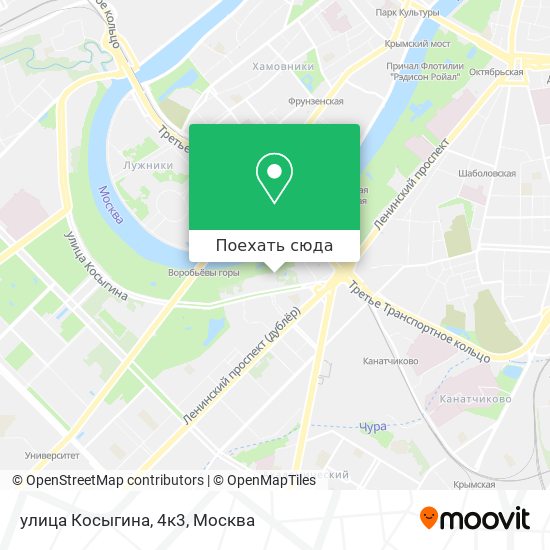 Карта улица Косыгина, 4к3