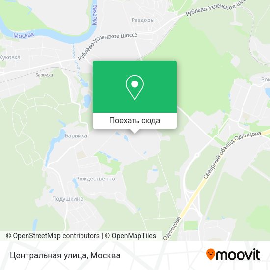 Карта Центральная улица