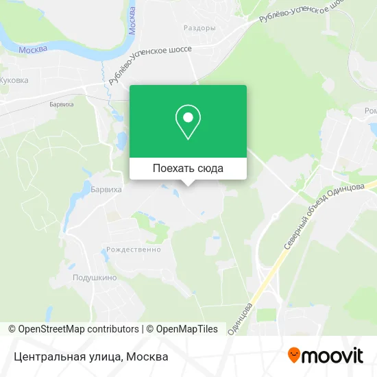 Карта Центральная улица