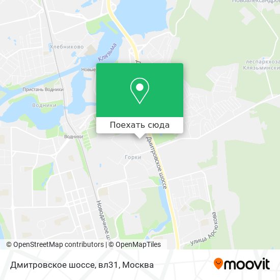 Карта Дмитровское шоссе, вл31